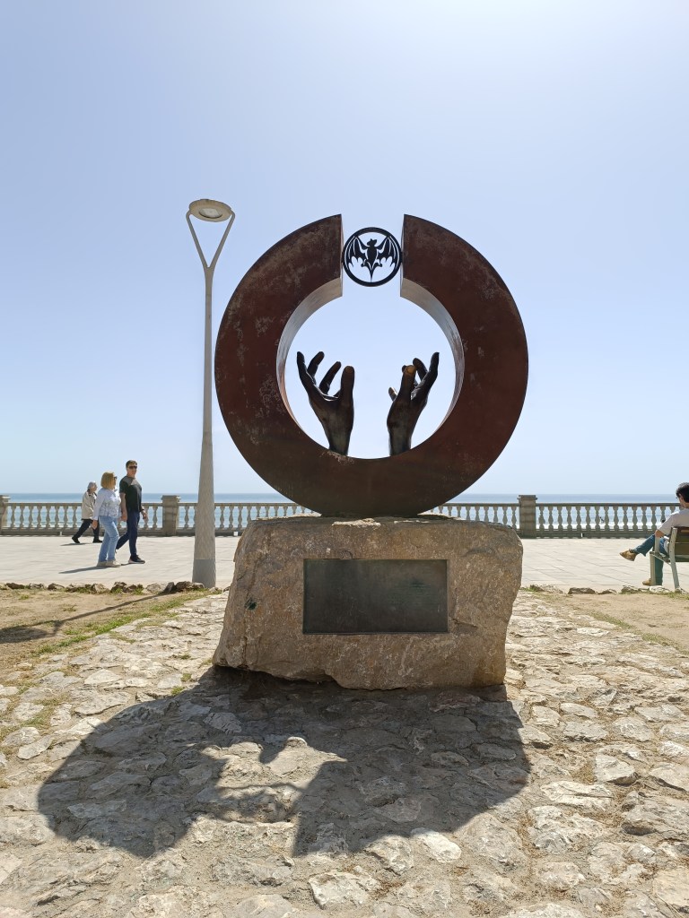 Bronze statue of Facundo Bacardí in Sitges, Spain, honoring the founder of Bacardí rum