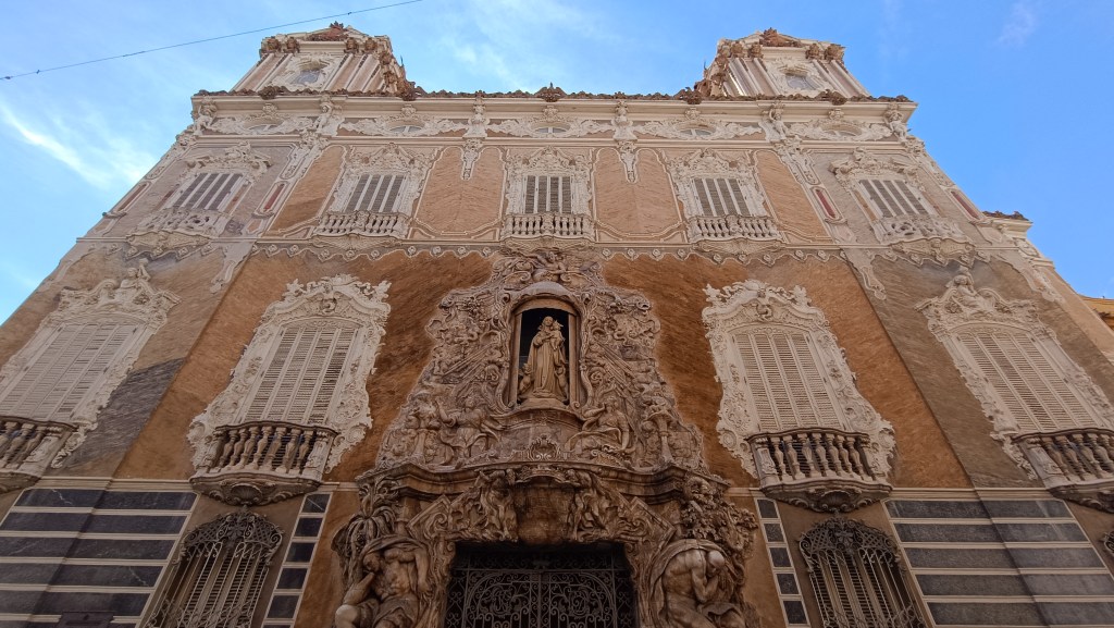 Ornate entrance of the Palace of the Marqués de Dos Aguas in Valencia