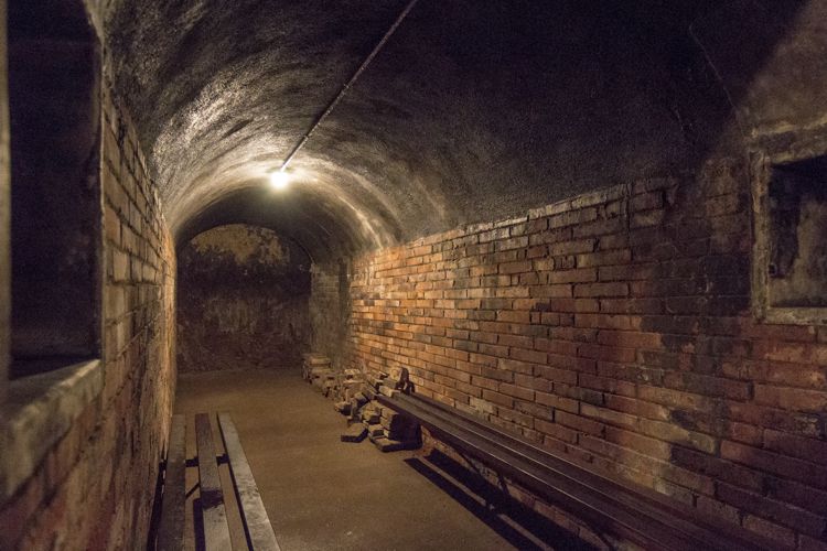 Refugi 307 Spanish Civil War air-raid shelter in Poble-sec, Barcelona underground tunnels